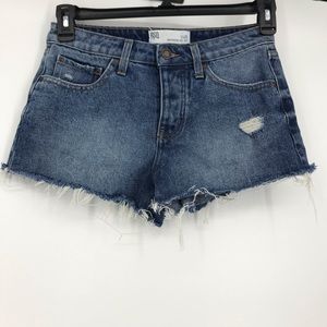 RQS boyfriend cut off jean shorts size 1